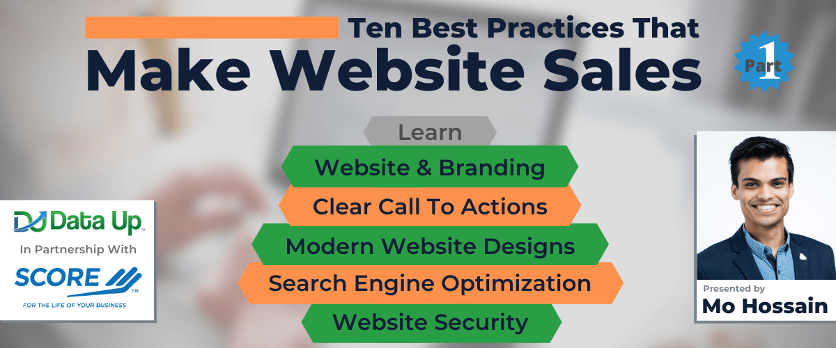 Workshops 3 Ten Best Practices That Make Website Sales (Part 1) - Data Up Workshop
